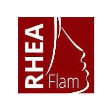 RHEA FLAM - Logo partenaire compatible avec le logiciel QC2 pour le dimensionnement des appareils à bois.