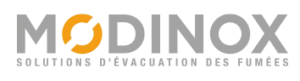 C2AP – logo MODINOX pour le dimensionnement des conduits de fumée, destiné aux professionnels du chauffage au bois.